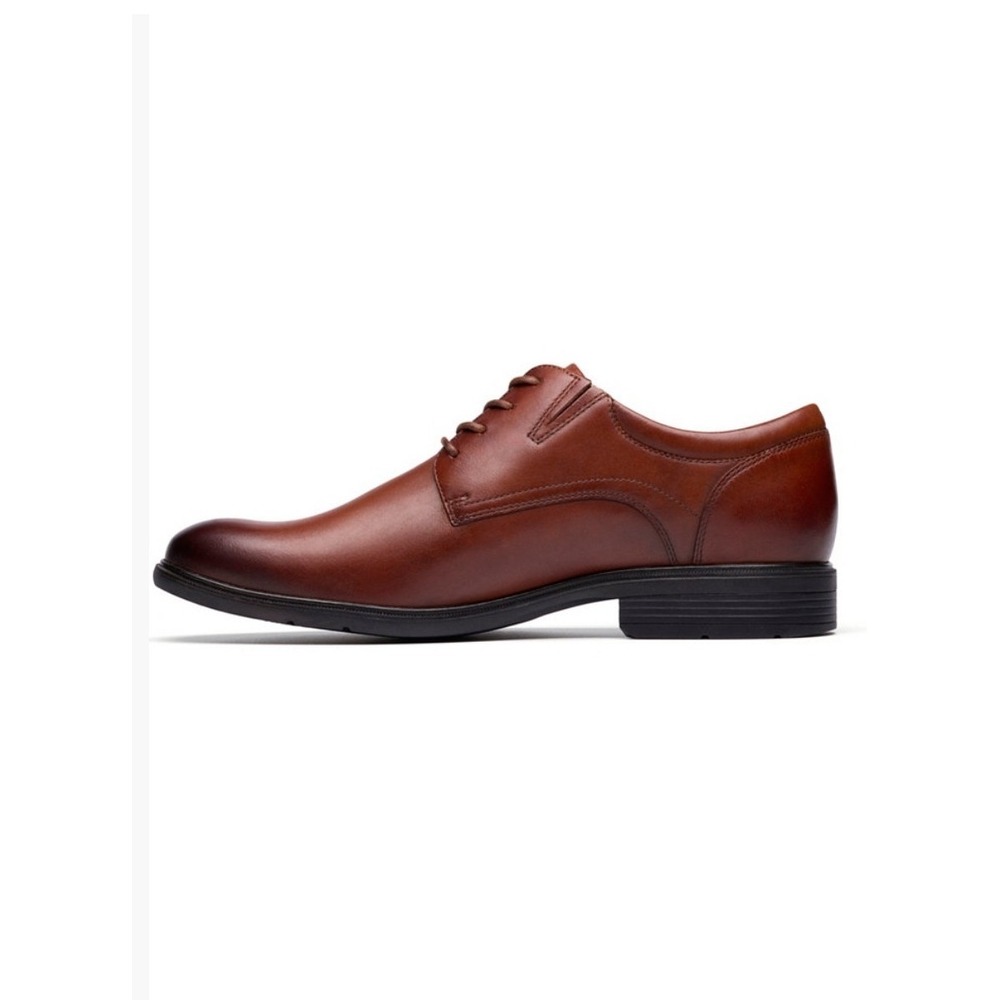 NEW! Clark's Men's Stedwell Cap Toe‎ Lace-Up Oxford Dark Tan Leather Size 11M